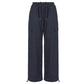 Elastic High Waisted Drawstring Casual Pants For Women