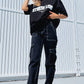 Women's Personality Fashion Stitching Straight Multi-pocket Cargo Pants